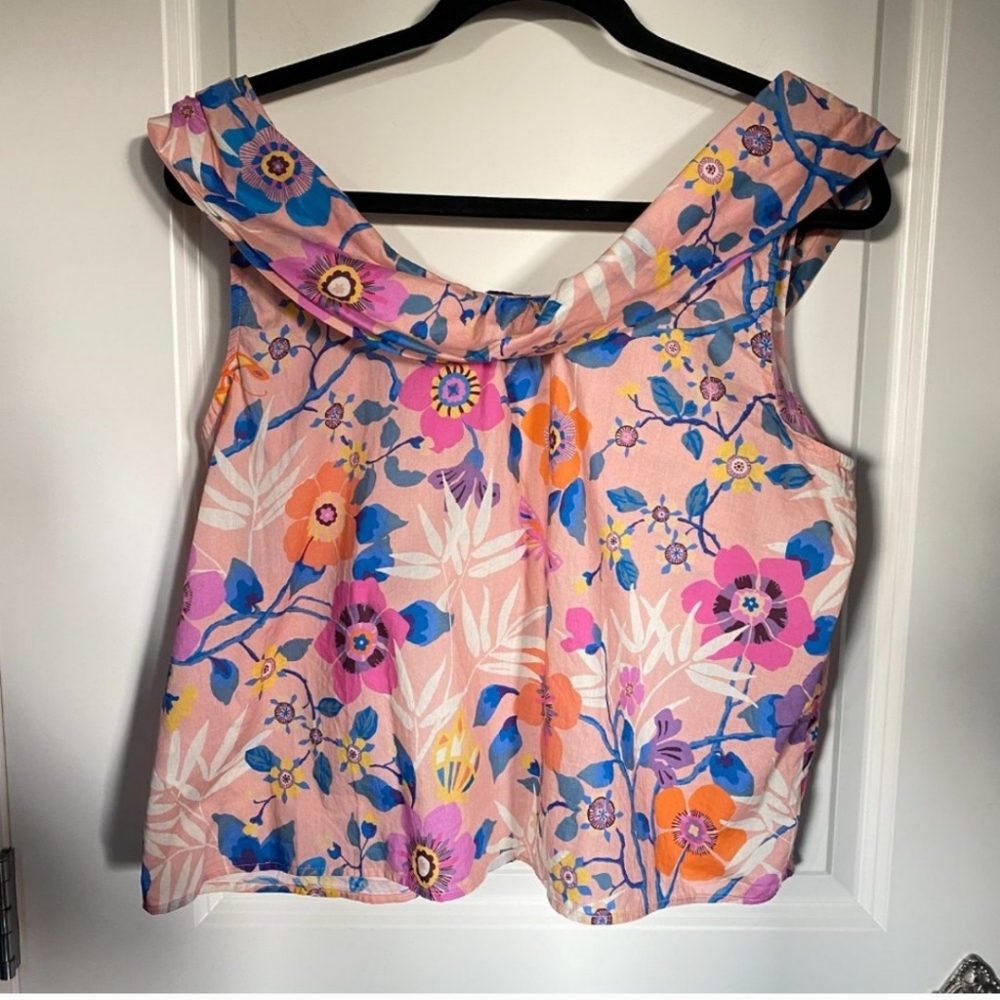J Crew x Liberty Floral Pink Blouse M